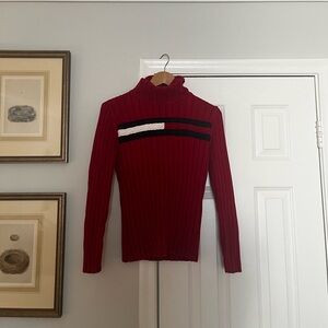 Tommy Hilfiger knitted red turtleneck sized medium